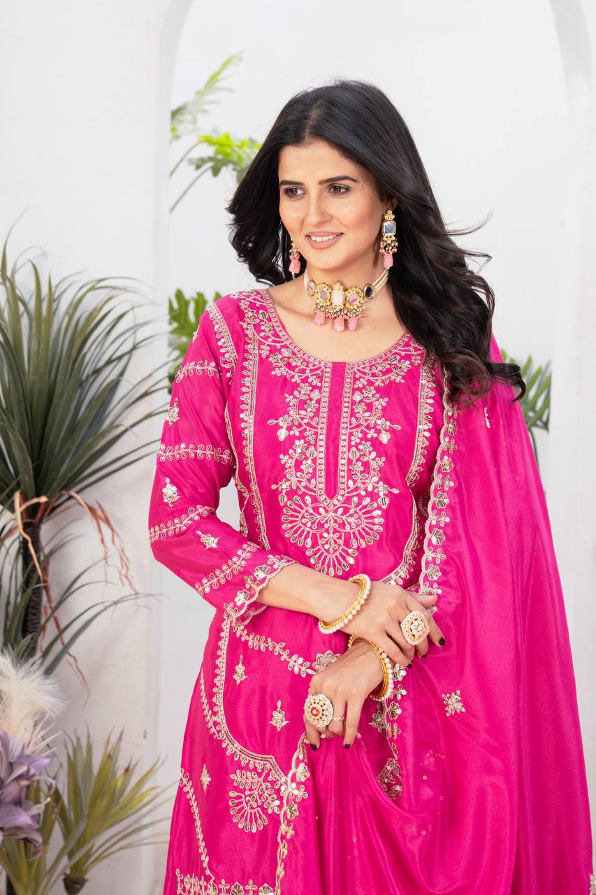 The Rani Pink Ceremonial Heritage Gharara